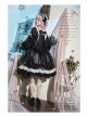 Gem Insect Series OP Printing Darkness Elegant Gothic Lolita Black Long Sleeve Dress