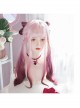 Romance Leaked Series Rose Purple Long Curly Three Color Gradient Wig Sweet Lolita Wigs