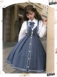 Book Of Lies Series JSK Blue Concise Elegant Classic Lolita Sling Dress