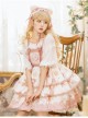 Rock Candy Cat Series JSK Cute Printing Three-stage Hem Sweet Lolita Sling Dress