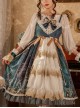 Night Of The Magic Lamp Series JSK Printing Court Style Retro Elegant Classic Lolita Sling Dress