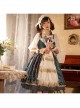 Night Of The Magic Lamp Series JSK Printing Court Style Retro Elegant Classic Lolita Sling Dress
