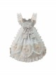 Alice Bunny Series OP Blue Plaid Doll Sleeve Bowknot Sweet Lolita Short Sleeve Dress