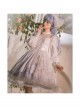 Pick The Stars Series OP Elegant Printing Classic Lolita Dreamy White Long Sleeve Dress