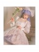 Pick The Stars Series OP Elegant Printing Classic Lolita Dreamy White Long Sleeve Dress