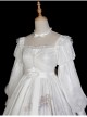 Pick The Stars Series OP Elegant Printing Classic Lolita Dreamy White Long Sleeve Dress 