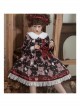 Doll Bear Series OP Doll Collar Cute Bears Printing Sweet Lolita Long Sleeve Dress