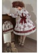 Doll Bear Series OP Doll Collar Cute Bears Printing Sweet Lolita Long Sleeve Dress