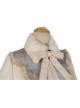 Ice Frost Series Lolita Chinese Elements Style Improve Song Dynasty Hanfu Daily Autumn Winter Beige Plush Collar Long Coat