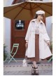 Ice Frost Series Lolita Chinese Elements Style Improve Song Dynasty Hanfu Daily Autumn Winter Beige Plush Collar Long Coat