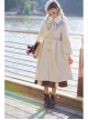 Ice Frost Series Lolita Chinese Elements Style Improve Song Dynasty Hanfu Daily Autumn Winter Beige Plush Collar Long Coat