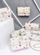 Sweet Print Pattern Decoration Metal Cat Ears Lolita Women's Messenger Bag