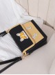 Cartoon Cute Puppy Design Leather Flap Adjustable Strap Crossbody Lolita Bag