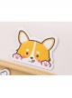 Cartoon Cute Puppy Design Leather Flap Adjustable Strap Crossbody Lolita Bag