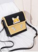 Cartoon Cute Puppy Design Leather Flap Adjustable Strap Crossbody Lolita Bag