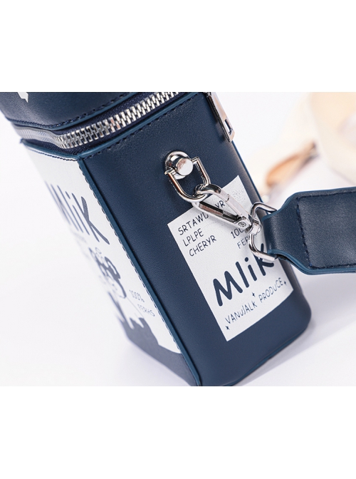 Mini Milk Carton Shape Bear Pattern Letter Decoration Lolita Women's Bag