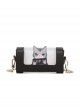 Three-Dimensional Cat Pattern Decorative Transparent Flip Design Lolita Women's Shoulder Chain Bag