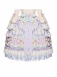 Rainbow Bubble Series OP Macaron Color Lace Ruffled Pearl Bow Flowers Embroidery Sweet Lolita Dress Set