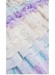 Rainbow Bubble Series OP Macaron Color Lace Ruffled Pearl Bow Flowers Embroidery Sweet Lolita Dress Set