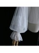 Meet Series Full Lace Hollow Out Embroidery Design Classic Lolita White Long Sleeve Shirt