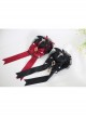 Red Bowknot Metal Beads Devil Small Wings Gothic Lolita Hairpins