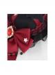Red Bowknot Metal Beads Devil Small Wings Gothic Lolita Hairpins