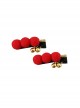 Red Cute Candied Haws Shaped Small Bells Decoration Chinese Style Lolita Plush Hairpins