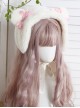 Brown Sweet Cute Girl Style Plush Bear Ears Sweet Lolita Bowknot Headband