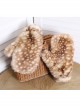 Cute Plush Elk Spots Classic Lolita Female Gloves