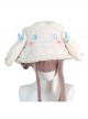 Cinnamoroll Dog Cute Big Ears Bowknot Sweet Lolita Beige Lamb Fleece Exquisite Fisherman Hat