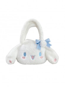 Sweet Lolita Cinnamoroll Dog White Cute Big Ears Exquisite Bowknot Messenger Bag