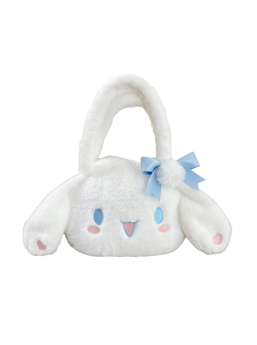 Sweet Lolita Cinnamoroll Dog White Cute Big Ears Exquisite Bowknot Messenger Bag