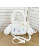 Sweet Lolita Cinnamoroll Dog White Cute Big Ears Exquisite Bowknot Messenger Bag