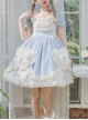 Pearl Puffs Series OP Spring Short High Waist A-shaped Lovely Puff Sleeves Bowknot Ruffles Sweet Lolita Dress