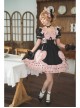 Pearl Puffs Series OP Spring Short High Waist A-shaped Lovely Puff Sleeves Bowknot Ruffles Sweet Lolita Dress