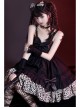 Little Leopard Series JSK Spring Black A-shaped Short Leopard Print Hot Chick Style Punk Lolita Sling Dress