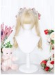 Microlight Series Platinum Long Curly Double Tails Bangs Wig Sweet Lolita Short Wigs