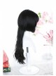 Go Series Black Long Curly Jellyfish Head Bangs Wig Classic Lolita Wigs