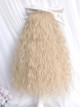 Rose Garden Series Retro Fluffy Curly Lovely Wool Roll Golden Long Hair Sweet Lolita Wigs