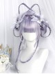 Taro Paste Bobo Series Taro-purple Air Bangs Slightly Curly Long Wig Sweet Lolita Wigs