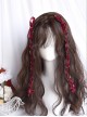 Mianmian Series Medium Length Dark Brown Wool Roll Bangs Natural Curly Wig Sweet Lolita Wigs