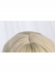 Pearl Girl Series Golden Bangs Retro Roman Roll Short Curly Wig Classic Lolita Wigs