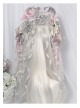 Mermaid Tears Series Silver White Natural Slightly Curly Hime Cut Gentle Temperament Long Straight Wig Classic Lolita Wigs