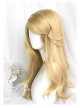 Snake College Series Sand Gold 46 Points Bangs Elegant Retro Long Curly Wig Harry Cassandra COS Classic Lolita Wigs