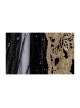 Golden Embroidery Short Sleeve Noble Black Long European Style Retro Court Prom Lolita Dress