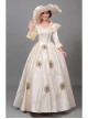 Elegant Retro Long Champagne Juliet COS European Style Royal Aristocratic Princess Court Prom Lolita Dress