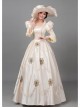 Elegant Retro Long Champagne Juliet COS European Style Royal Aristocratic Princess Court Prom Lolita Dress