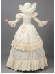 Champagne Long European Court Lace Long Sleeve Trumpet Sleeves Classical Drama Costumes Prom Lolita Dress
