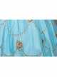 Sky Blue Long Simple Fresh Cinderella COS Drama Costume Retro Lolita Prom Dress