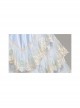 Light Blue  Puff Long Sleeve Delicate Lace Hem Dreamy Gorgeous Royal Court Retro Prom Lolita Dress
